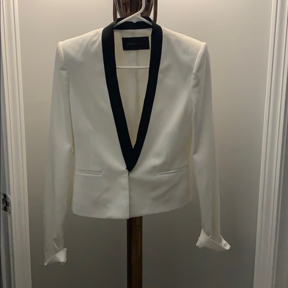 Black and white BCBG blazer